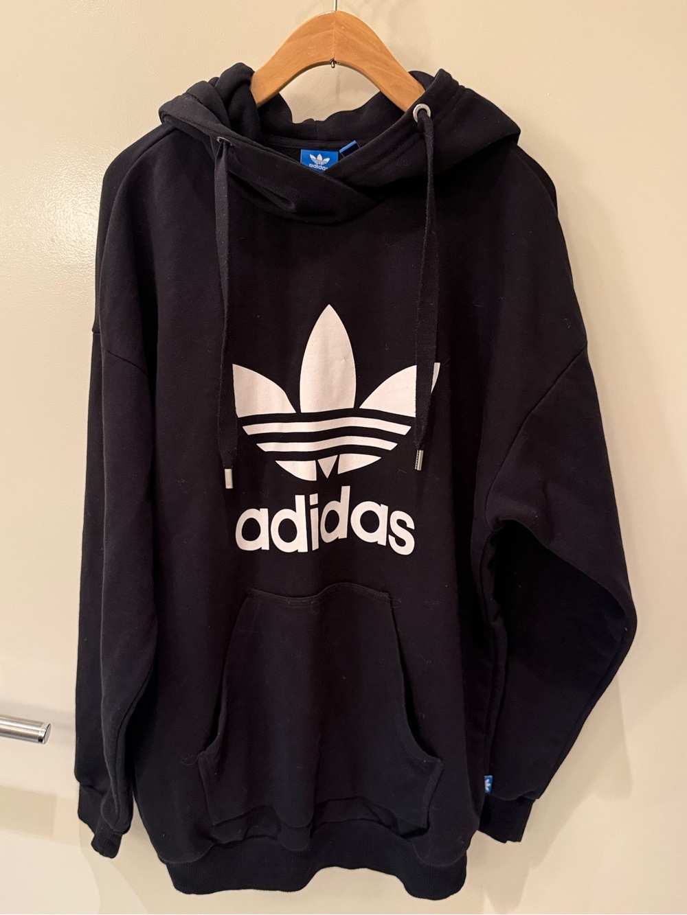 adidas Trefoil Pullover Hoodie Black
